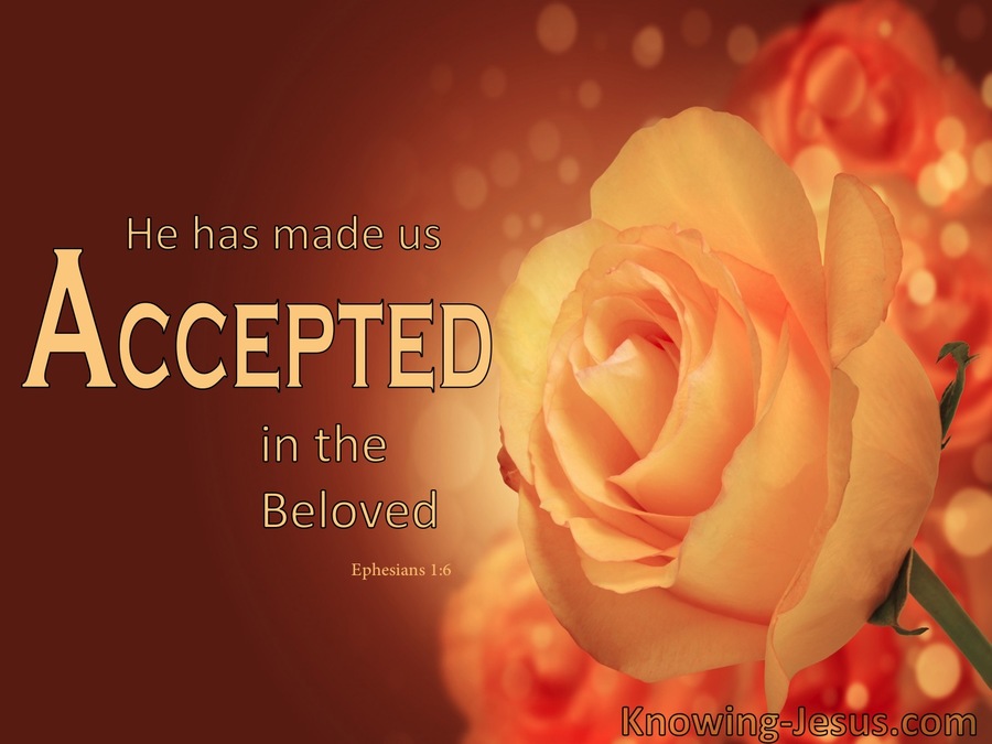 Ephesians 1:6 Unconditional Acceptance (devotional)03:23 (orange)